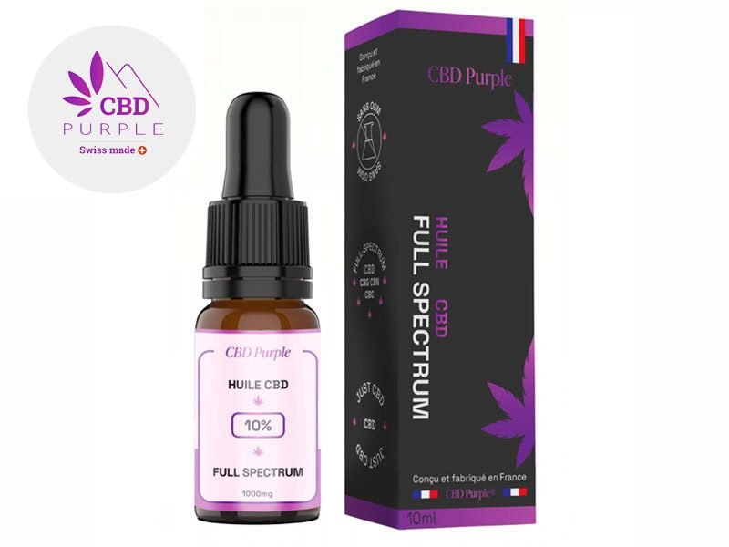 Huile CBD Huile CBD 10% Calme bio CBD Purple
