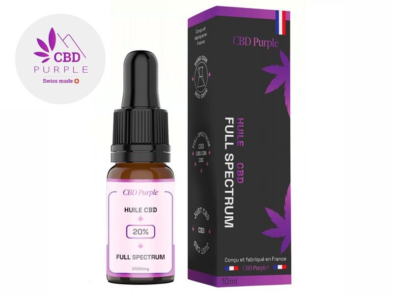 Huile CBD Huile CBD 20% Sérénité bio CBD Purple