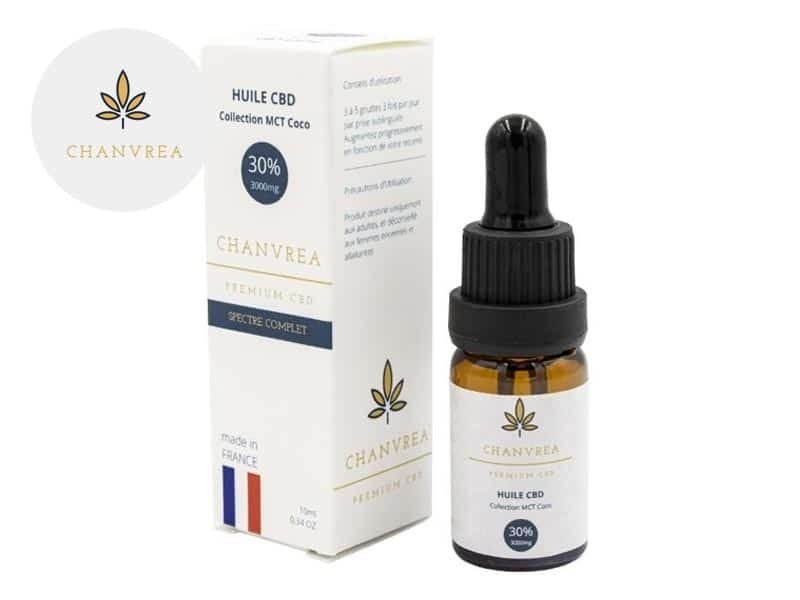 Huile CBD Huile MCT CBD 30% bio (Coco) Chanvrea
