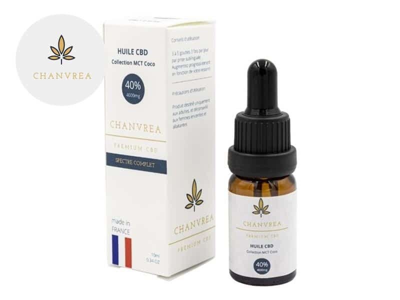 Huile CBD Huile MCT CBD 40% bio (Coco) Chanvrea