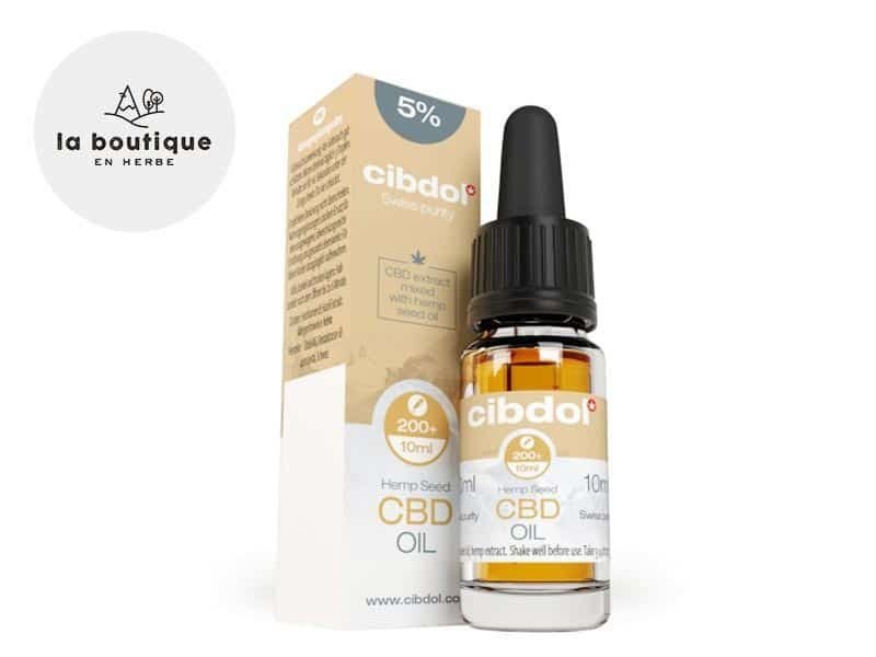 Huile CBD Huile CBD 5% bio (Graines de chanvre) Cibdol