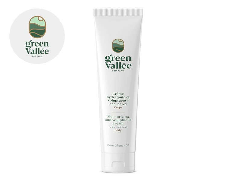 Crème CBD Crème CBD Hydratante Corps Green Vallée