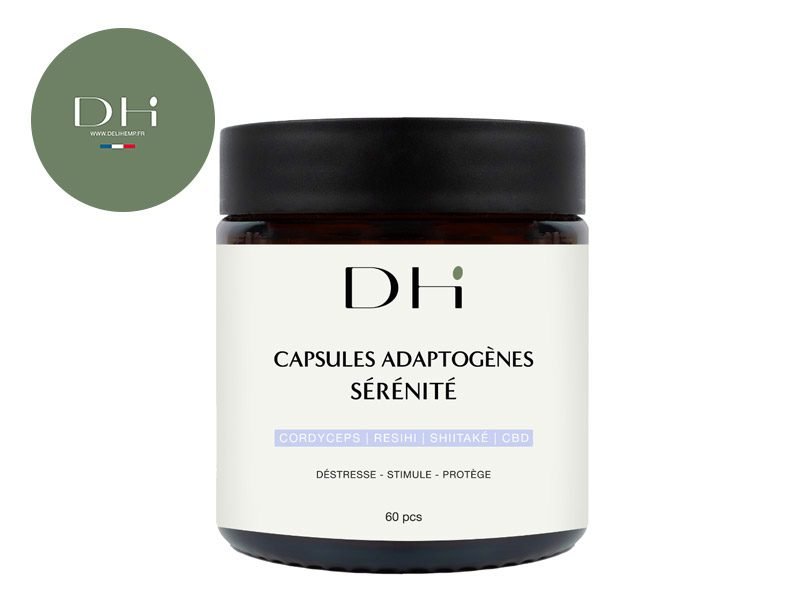 Capsules CBD Capsules CBD Adaptogènes Sérénité Deli Hemp