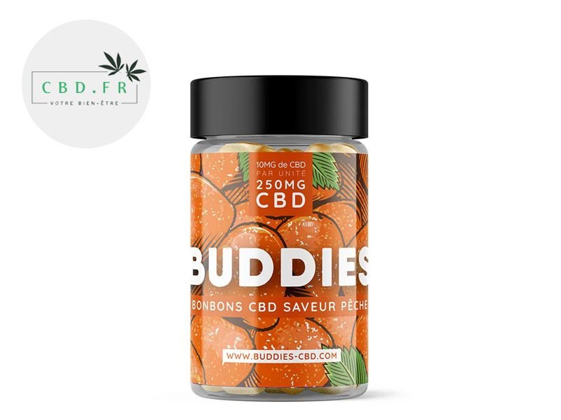Bonbons CBD Bonbons Pêche CBD Buddies