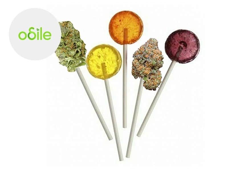 Bonbons CBD Sucettes CBD Odile Green