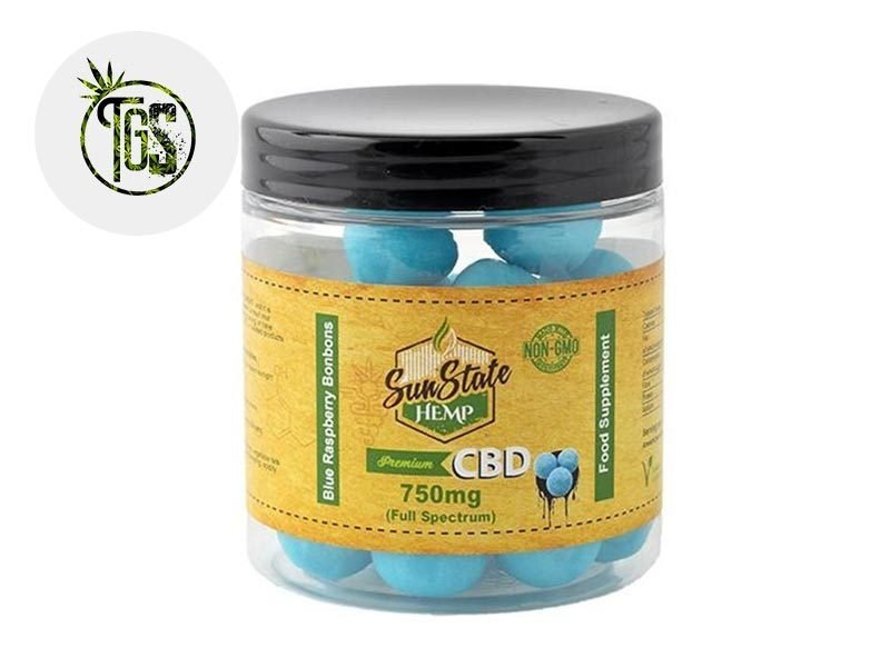Bonbons CBD Bonbons Framboise Bleue CBD Sunstate