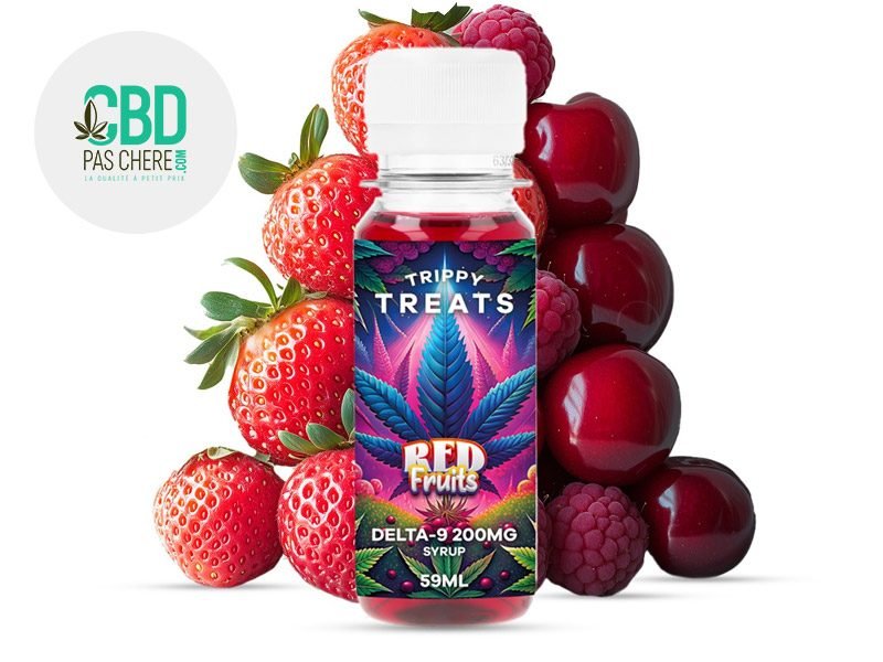 Sirops THC Concentré Fruit Rouge Delta 9 Trippy Treats