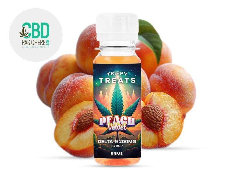 Sirops THC Concentré Pêche Delta 9 Trippy Treats
