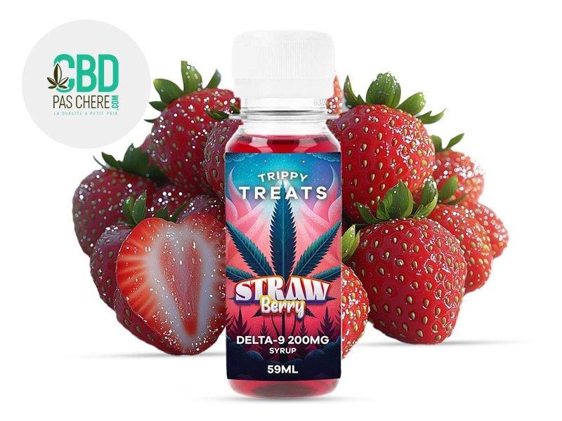 Sirops THC Concentré Strawberry Delta 9 Trippy Treats