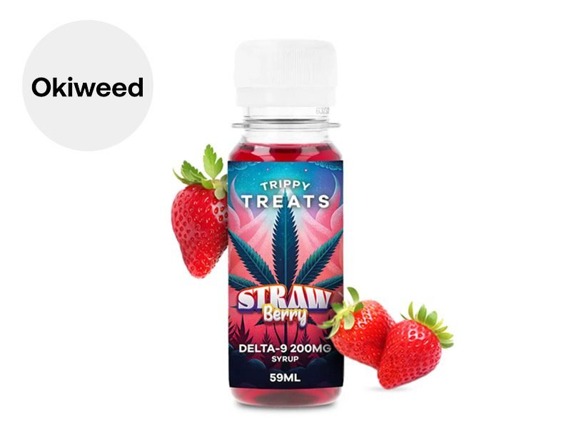 Sirops THC Syrup Strawberry Delta 9 Trippy Treats