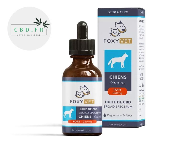 Huile CBD pour animaux Huile CBD Chien 8.3% Foxyvet 30ml