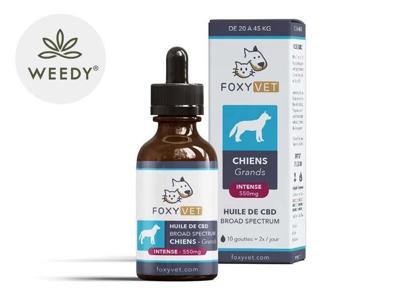 Huile CBD pour animaux Huile CBD Chien 5.5% Foxyvet 30ml