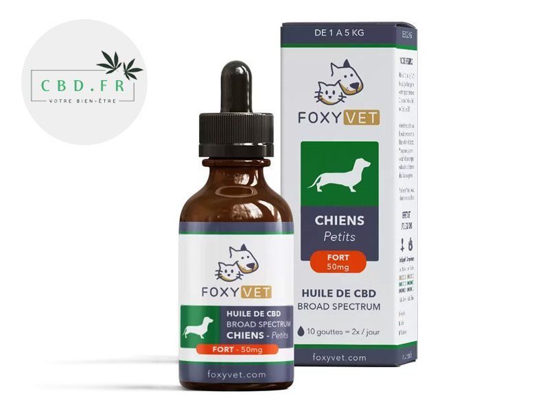 Huile CBD pour animaux Huile CBD Chien 1.6% Foxyvet 30ml
