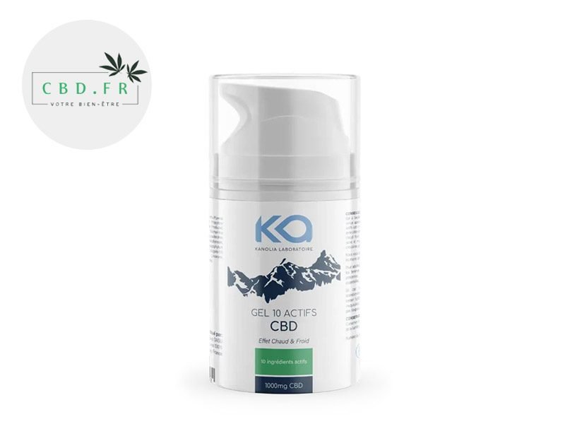 Crème CBD Gel 10 actifs au CBD Kanolia