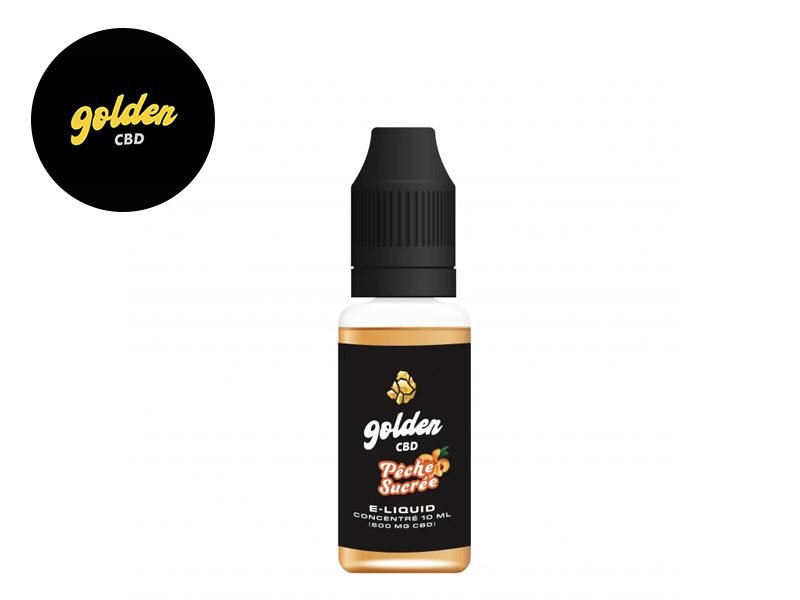 E-liquide CBD E-liquide Pêche Sucrée CBD (200mg) Golden CBD