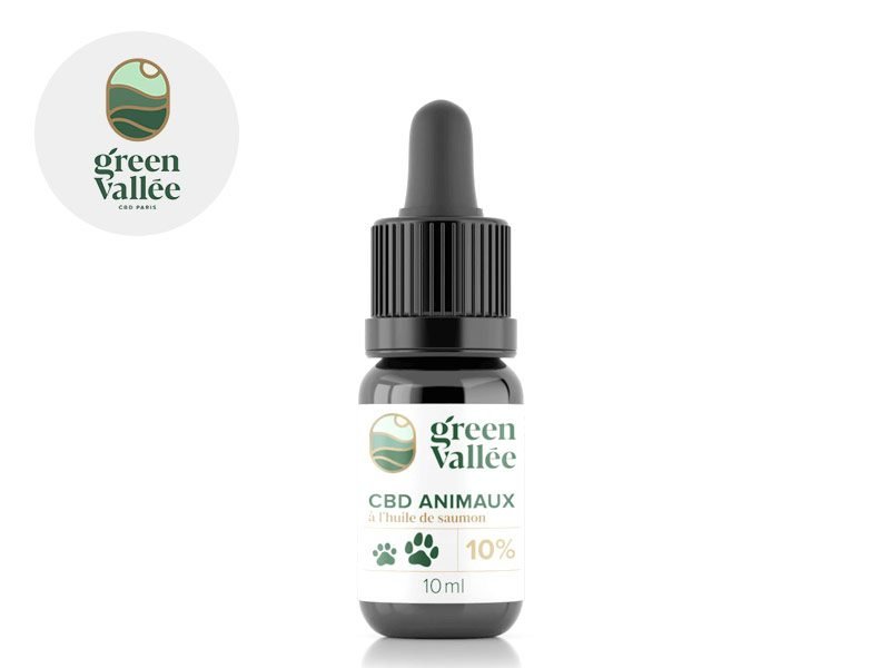 Huile CBD pour animaux Huile CBD Animal 10% Green Vallée