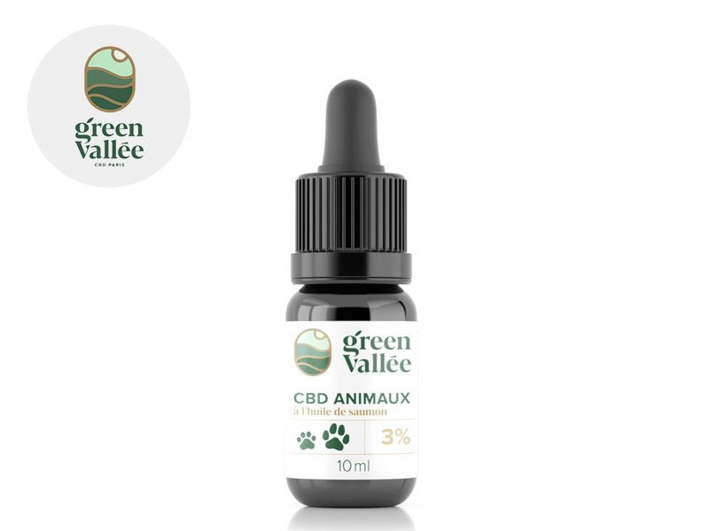 Huile CBD pour animaux Huile CBD Animal 3% Green Vallée