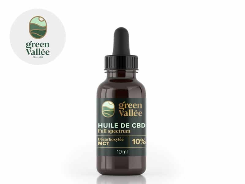 Huile CBD Huile MCT CBD 10% bio Green Vallée