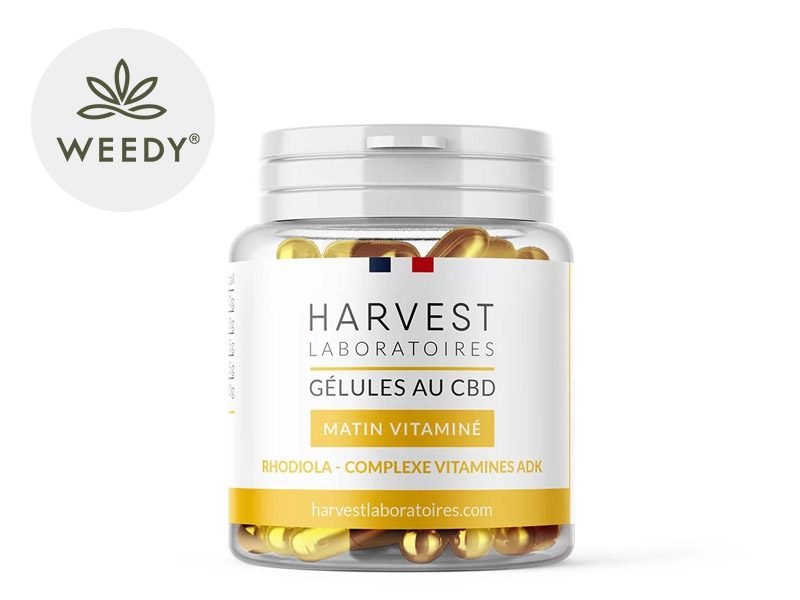 Capsules CBD Gélules CBD (750mg) Matin Vitaminé Harvest Laboratoires