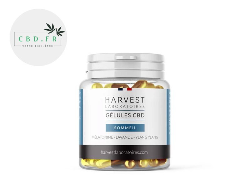 Capsules CBD Gélules CBD (750mg) Mélatonine Harvest Laboratoires