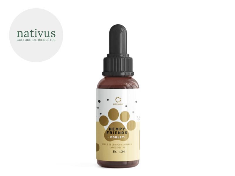 Huile CBD pour animaux Huile CBD Animal 5% Hempy Friends
