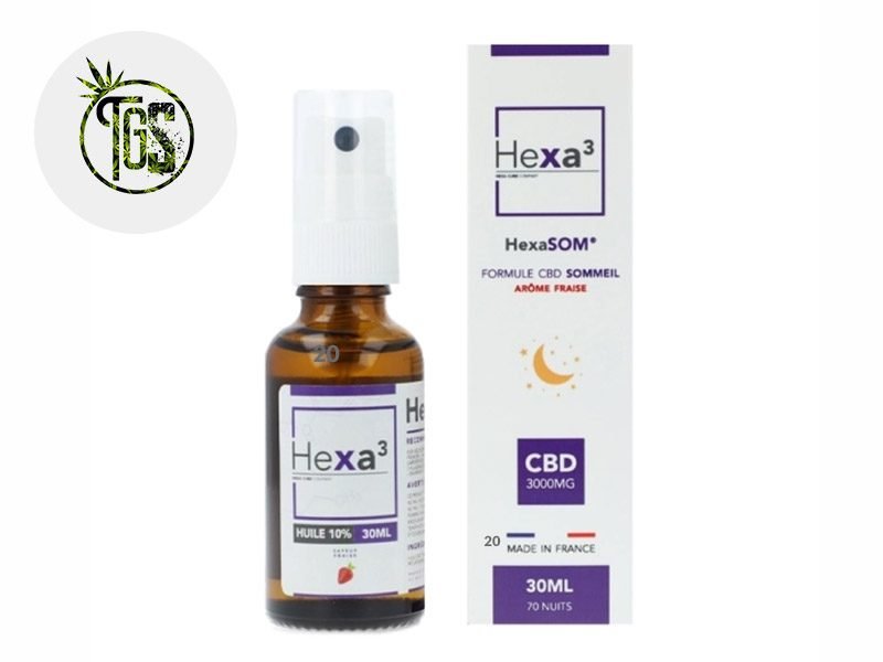 Huile CBD Huile Mélatonine CBD 10% bio Hexa3