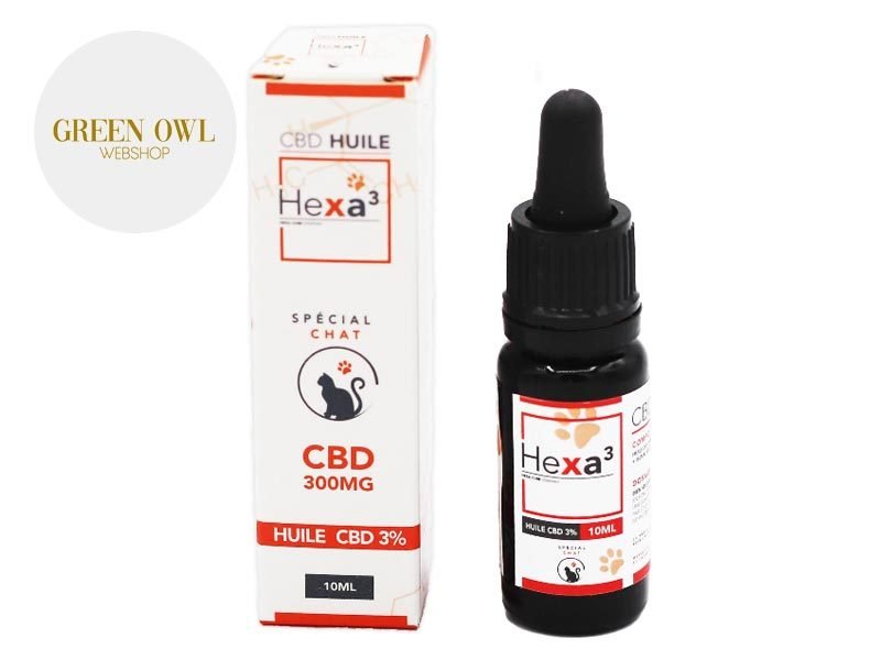 Huile CBD pour animaux Huile CBD Chat 3% Hexacube