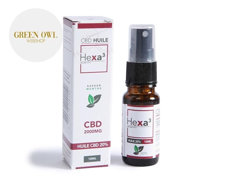 Huile CBD Huile MCT CBD 20% bio (Menthe) Hexacube