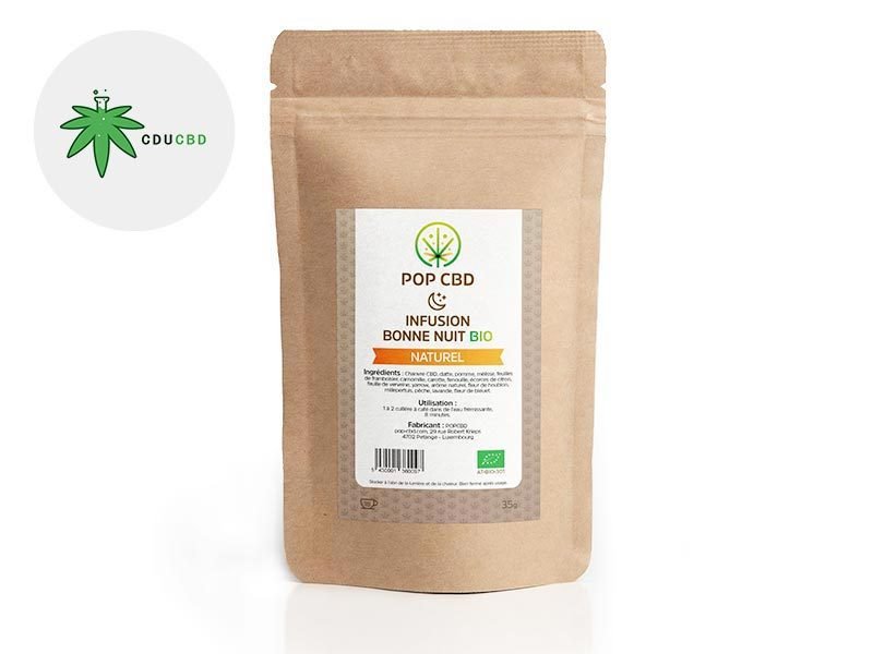 Infusion CBD Infusion CBD chanvre Bonne Nuit Anti-stress Pop CBD