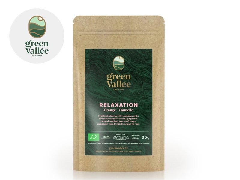 Infusion CBD Infusion CBD Relaxation Green Vallée
