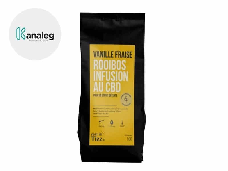 Infusion CBD Infusion CBD Thé bio Vanille Fraise Tizz