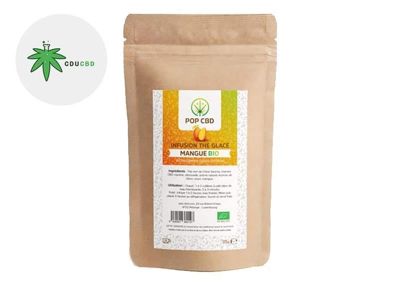 Infusion CBD Infusion CBD Thé glacé chanvre Mangue Pop CBD
