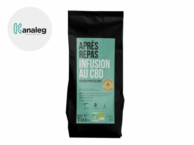 Infusion CBD Infusion CBD Tisane bio Après Repas Tizz