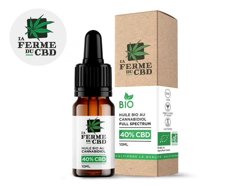 Huile CBD Huile CBD 40% bio La Ferme du CBD