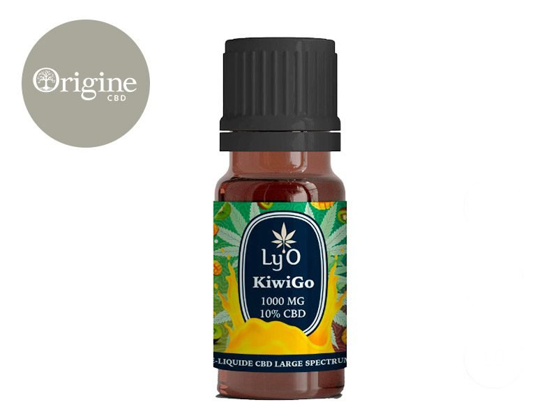 E-liquide CBD E-Liquide KiwiGo CBD (Sans THC) (1000mg) Ly'O