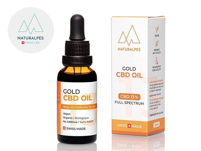 Huile CBD Huile CBD 13% bio Gold Naturalpes