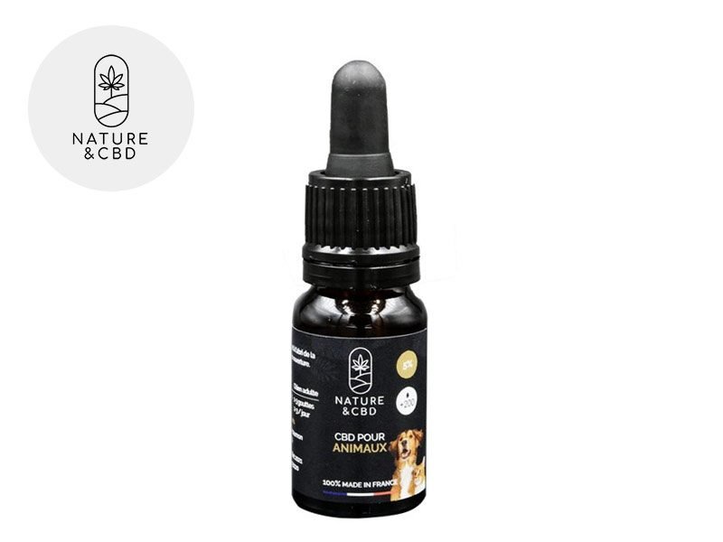 Huile CBD pour animaux Huile CBD Animal 5% Nature et CBD