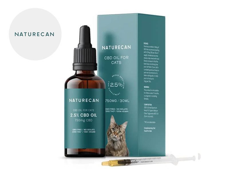 Huile CBD pour animaux Huile CBD Chat 2.5% Naturecan