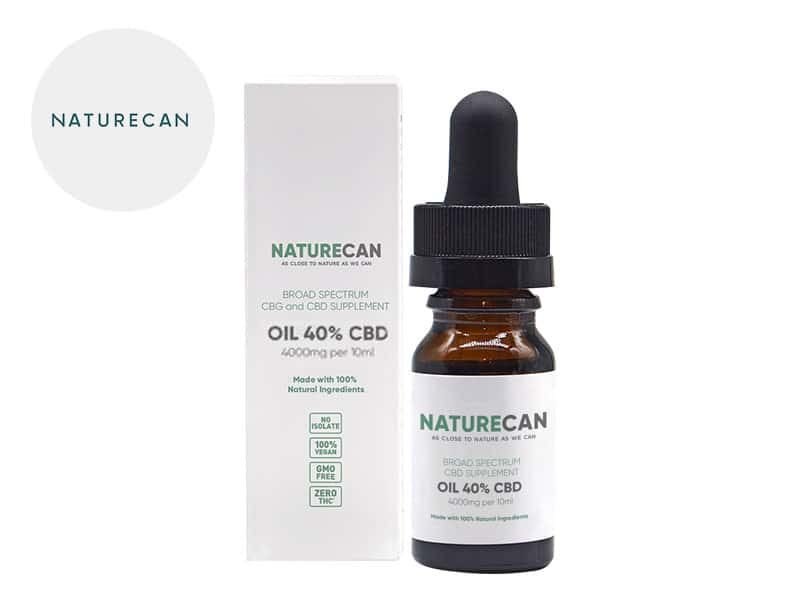 Huile CBD Huile MCT CBD 40% bio Naturecan