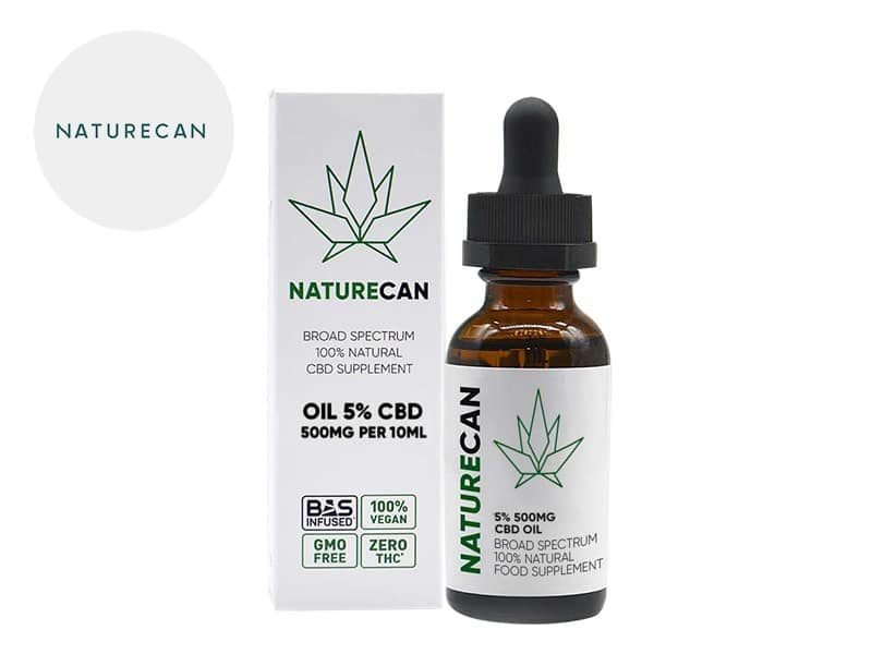 Huile CBD Huile MCT CBD 5% bio Naturecan
