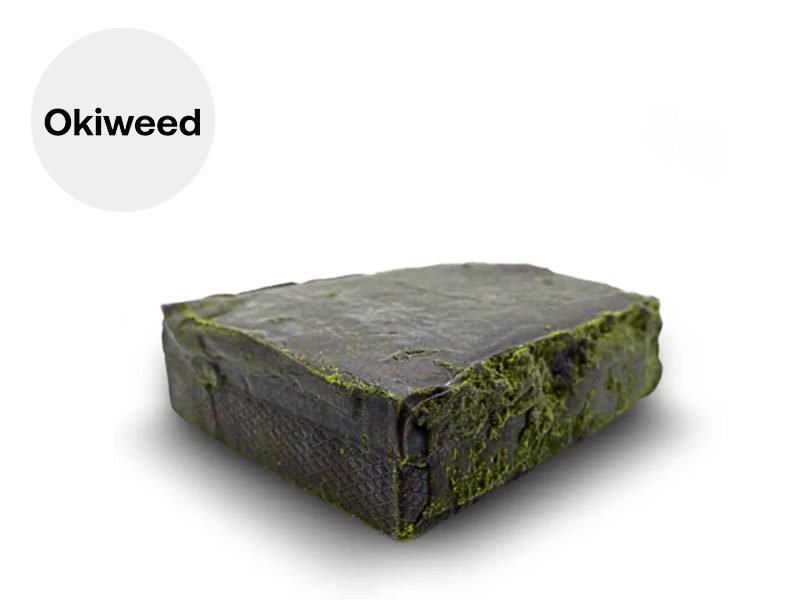 Haschich CBD Résine Green Hassan CBD+ Okiweed
