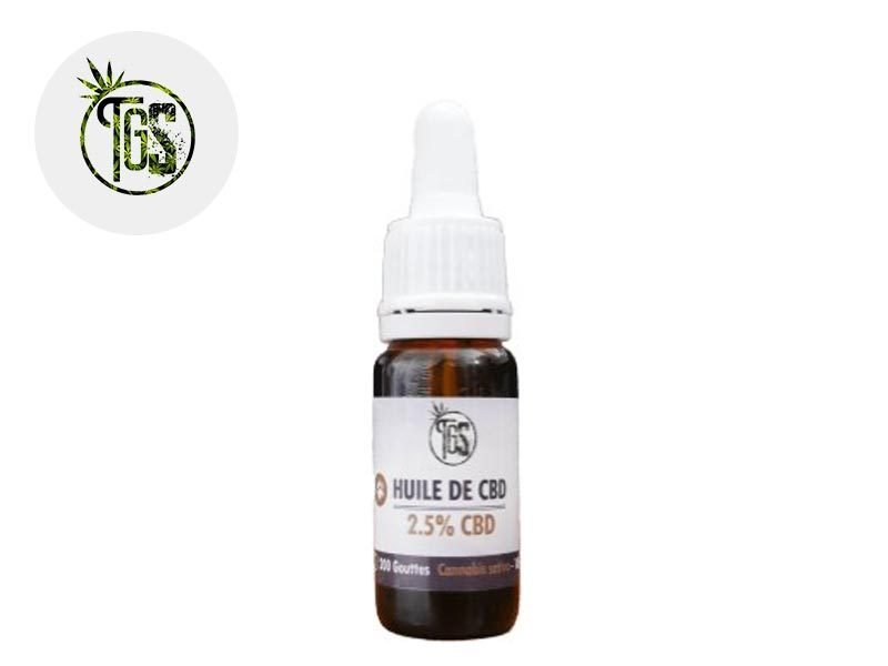 Huile CBD pour animaux Huile CBD Chien 2.5% The Green Store