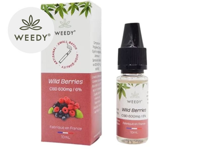 E-liquide CBD E-liquide Wild Berries CBD (600mg) Weedy