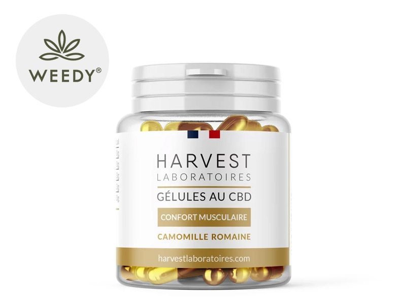 Capsules CBD Gélules CBD (1500mg) Confort Musculaire Weedy