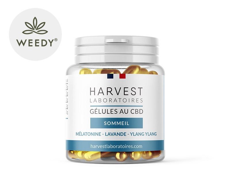 Capsules CBD Gélules CBD CBN (750mg) Sommeil Weedy
