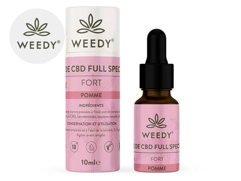 Huile CBD Huile CBD 10% bio (Pomme) Weedy