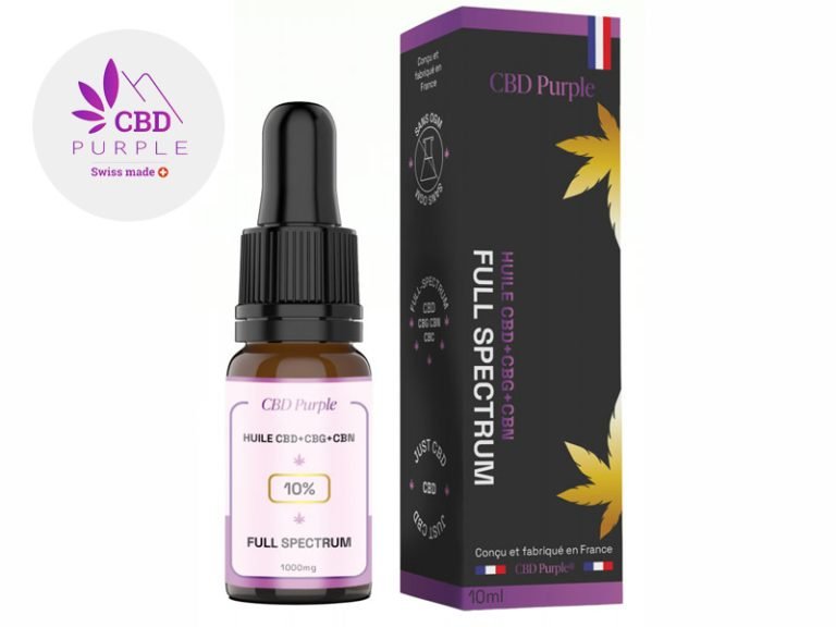 Huile CBD Huile CBD+CBG+CBN 10% bio CBD Purple