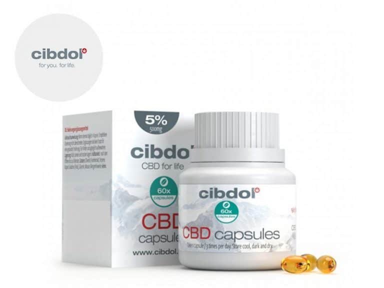 Capsules CBD Gélules CBD (500mg) Cibdol