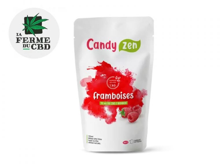 Bonbons CBD Bonbons Framboise bio CBD La Ferme Du Cbd