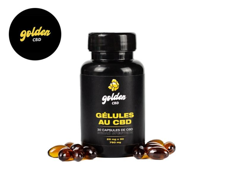 Capsules CBD Gélules CBD (750mg) Golden CBD